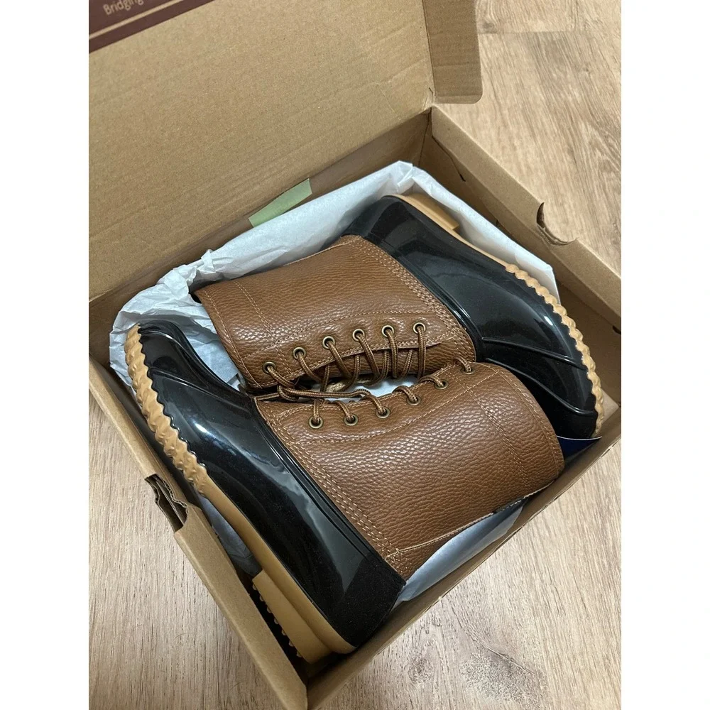 JBU | Women's Brown Waterproof Rain Duck Boots‎